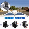Pack of 8 Solar Panel Bracket End Clamp, 30 mm