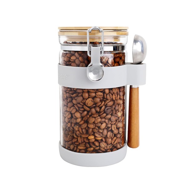 KKC Glass Storage Container, Airtight 47.2 fl oz (1,200 ml),