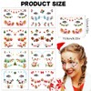 Christmas Face Temporary Tattoos Sticker Santa Claus Snowflake Snowman Elk