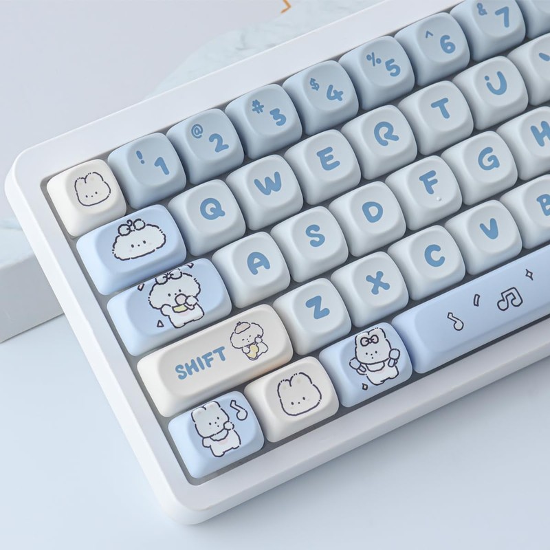 JOMKIZ 139 Keys PBT Keycaps, MOA Profile Keycaps, Dye Sublimation,