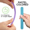 Jumbo Craft Popsicle Sticks - 300 Pack Pastel Colored Craft