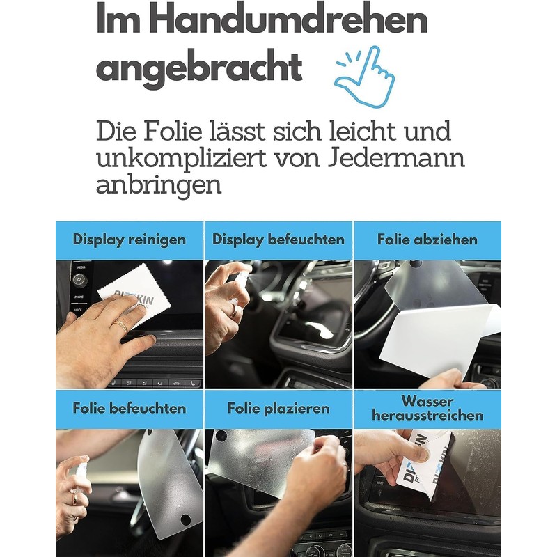 DISSKIN® Screen Protector Compatible with MAN TGE Van Media Business