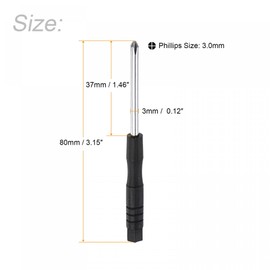 uxcell Mini Phillips Screwdriver, 3.0mm Cross Head for Watch Eyeglasses Metal Buckle Electronics Repair, 10 Pcs