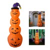 Inflatable Pumpkins Lighted Up Stacked Blow Up Pumpkins for Indoor
