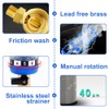 40 Micron Spin Down Sediment Water Filter Reusable Male Thread
