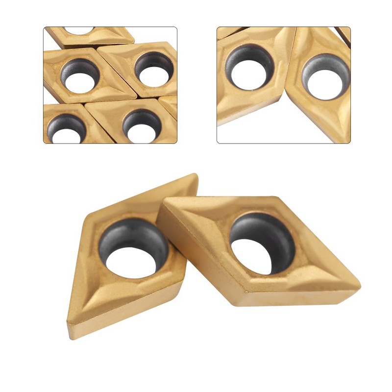 Carbide Reversible Plates, Rotary Indexable Insert, Pack of 10 DCMT070204