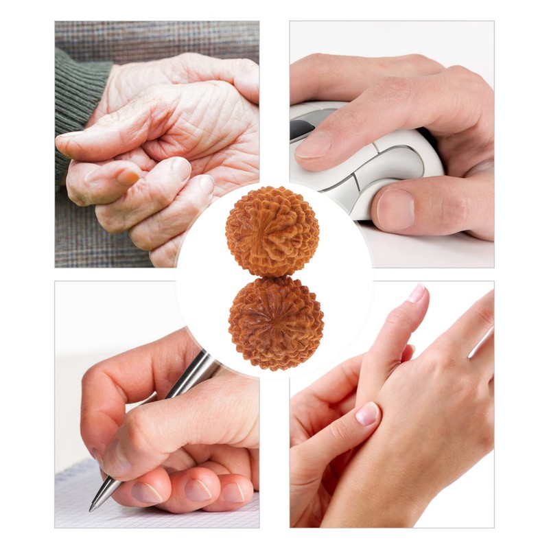 Artibetter 2 Pieces Wooden Massage Balls Ball Trigger Points Balls