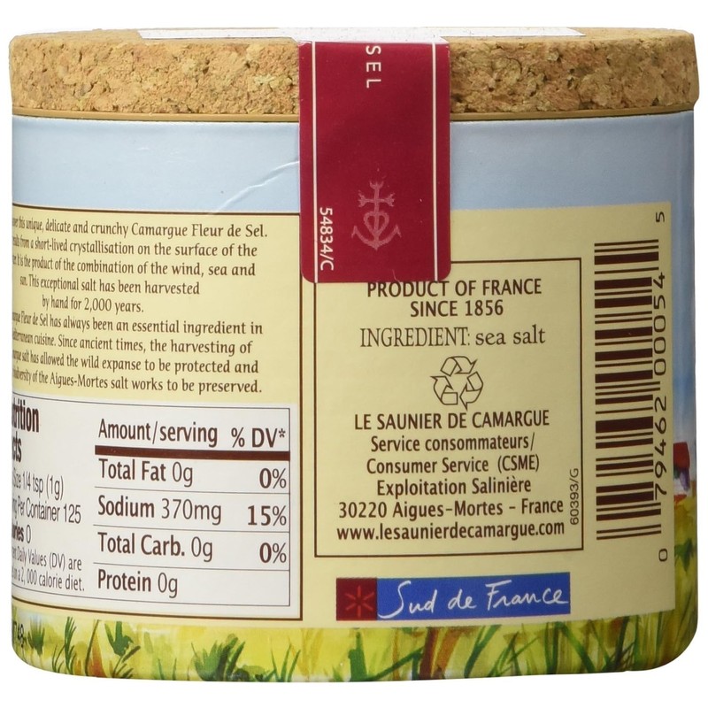 Le Saunier De Camargue Fleur De Sel Sea Salt, 4.4