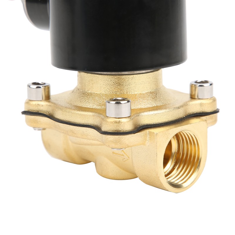 G1/2 Inch Brass Solenoid Valve Water Pressure Normal Closed Direct