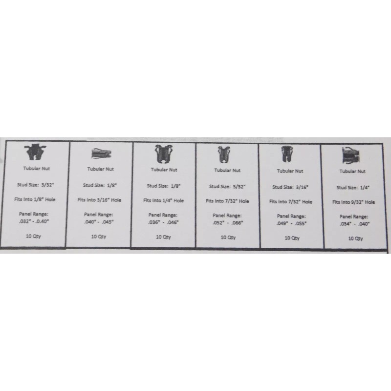 Online Auto Supply 60 pcs 6 sizes script clips barrel
