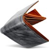 GRACIA Men's Bridle Leather Bifold Wallet, Allows You To Put