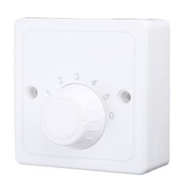 illombo 220 V Universal Adjustment Ceiling Fan Speed Control Switch Wall Button Dimmer Switch Five Gear Fan Speed Adjuster