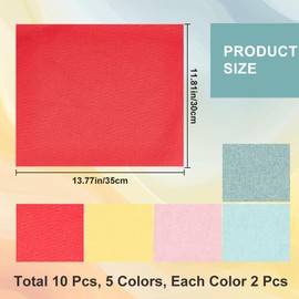 craspire 10 Sheets 13.7 x 11.8 Inch Linen Bookbinding Cloth Cover 5 Colours for A5 A8 Books Making Repair Cloth Material Repair Binding Old Fabric Surface Paper Back Book Album
