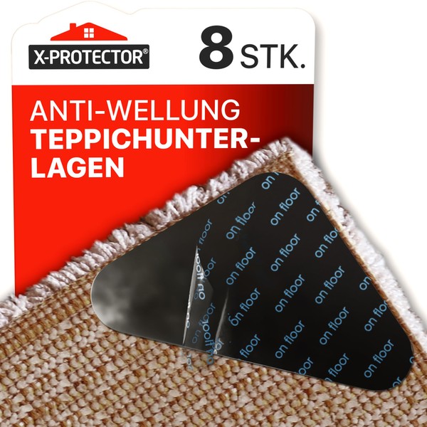 X-Protector Carpet Non-Slip Underlay - Pack of 8 - Premium