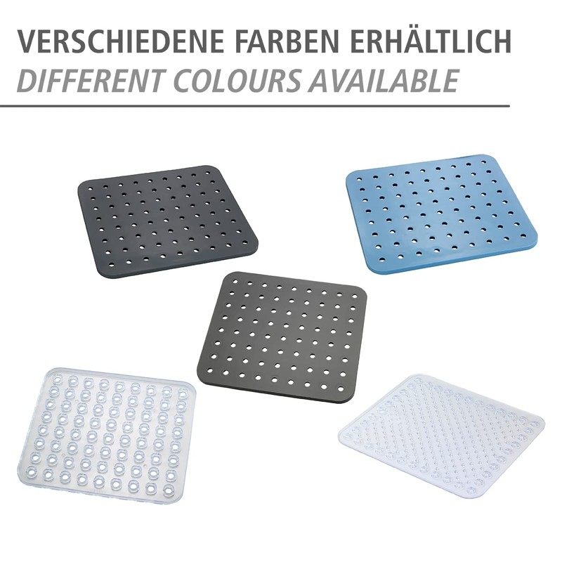 WENKO Sink Insert Crystal Square Grey