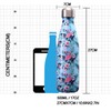 QXuan Stainless Steel Water Bottle, 500 ml, Vacuum Insulated Thermos