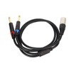 Dual 1/4 Inch to XLR Male Y Splitter Cable XLR