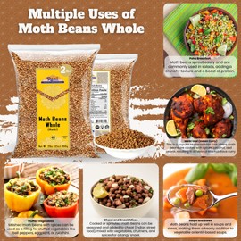 Rani Moth Beans Whole 32oz (2lbs) 908g ~ All Natural | Gluten Friendly | Non-GMO | Kosher | Vegan | Indian Origin