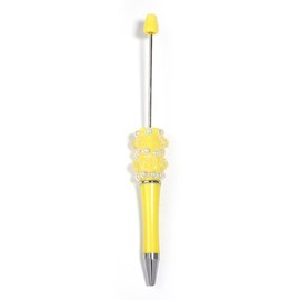 【P206】5pcs Beadable Pens pearl flower shape:_SL305005