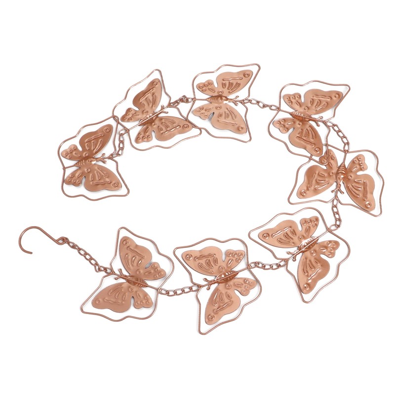 Butterfly Rain Chain Metal Outdoor Decorative Downspout Hanging Drainage Rain