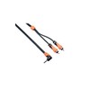 Bespeco SLYMPR500 5 m 1 Stereo Jack 90 Degree to