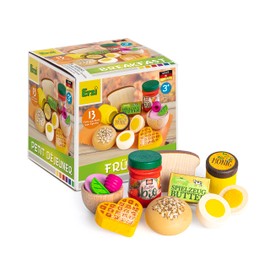 Erzi 28141 Sorting Breakfast Wooden Shop Items for Children, Role Play