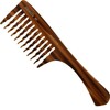 Giorgio G53 Large Coarse Hair Detangling Comb, Wide Teeth for Long Thick Curly Wavy Hair. Hair Detangler Comb For Wet and Dry. Handmade Rake Comb Saw-Cut from Cellulose Hand Polished Tortoise Shell