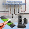 3pcs Foam Pipe Cutter Tool with Precision Cutting Guide -
