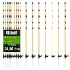 CYM-INSIST 24Pcs 48in Fiberglass Step-in Electric Fence Posts