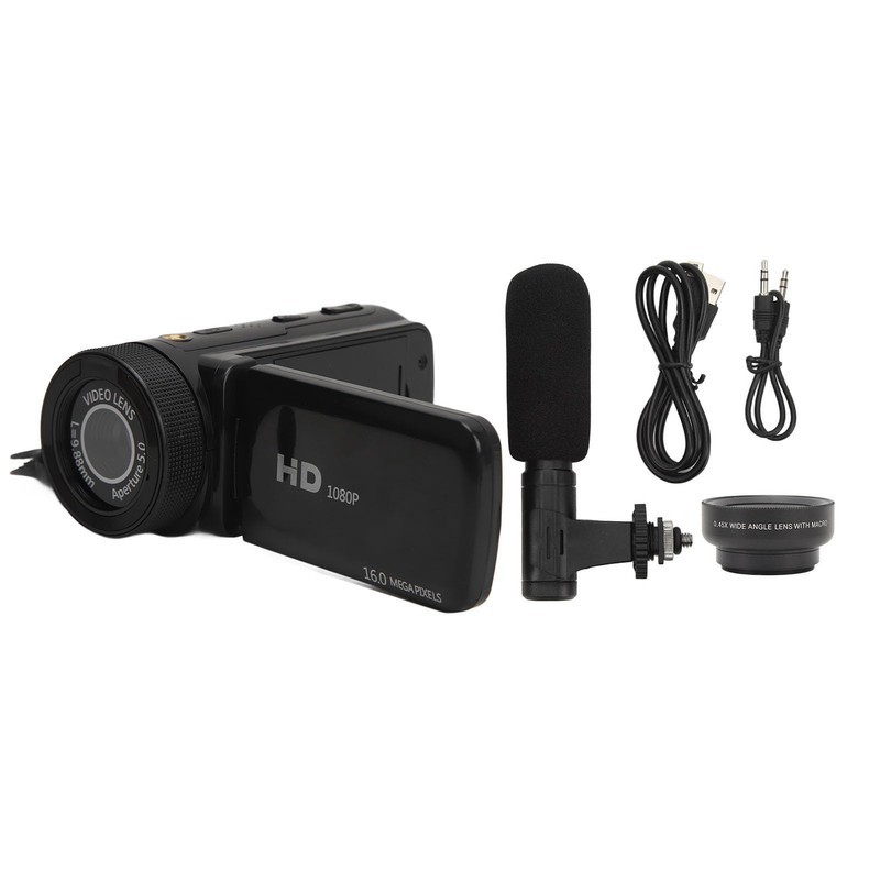 Digital Video Camera HD 1080P 16MP Portable Vlogging Camera Recorder