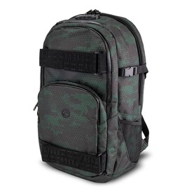 Skunk Nomad Skaters Backpack - Smell Proof - Weather Resistant- With Combination Lock (Hunter Green Digital Camo)