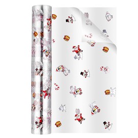 jojofuny Christmas Cellophane Wrap Roll 15.7x100Ft, 2.5 Mil Thick Clear Cellophane Gift Wrap Cellophane for Christmas Gifts, Baskets, Arts & Crafts, Treats