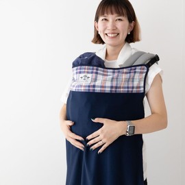 DORACO UV Ice Blanket with Mounting Clip for Babies, UV Protection, Stroller, Carriage, Contact Cooling, Heatstroke, UV Rays, Air Conditioning, Blanket, Safe, Made in Japan, Brand, Draco (Madras Check