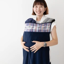 DORACO UV Ice Blanket with Mounting Clip for Babies, UV Protection, Stroller, Carriage, Contact Cooling, Heatstroke, UV Rays, Air Conditioning, Blanket, Safe, Made in Japan, Brand, Draco (Madras Check