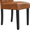Yaheetech Upholstered Dining Chairs Set of 2 Modern Leather Parsons