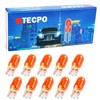 TECPO 20 x Glass Base W5W 12 V 5 W