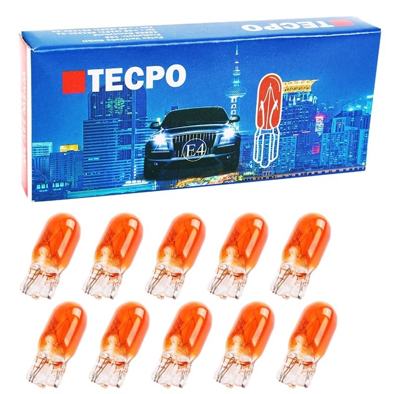 TECPO 20 x Glass Base W5W 12 V 5 W