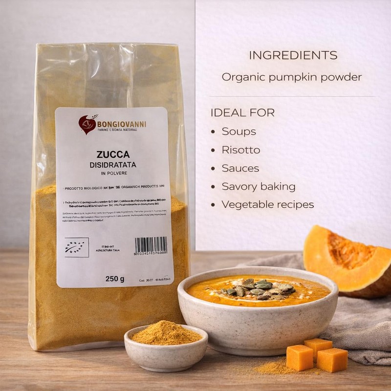BONGIOVANNI FARINE E BONTA' NATURALI Zucca disidratata in polvere 250g