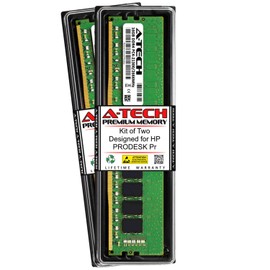 A-Tech 32GB (2 x 16GB) RAM for HP PRODESK PR | DDR4 2666MHz DIMM PC4-21300 288-Pin Non-ECC UDIMM Memory Upgrade Kit