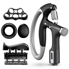 Ejercitador de Mano Inteligente con Contador y Pantalla LCD - Hand Grip Ajustable 10-100KG, Antebrazo Fortalecido con Muelles de Alta Resistencia, Acc
