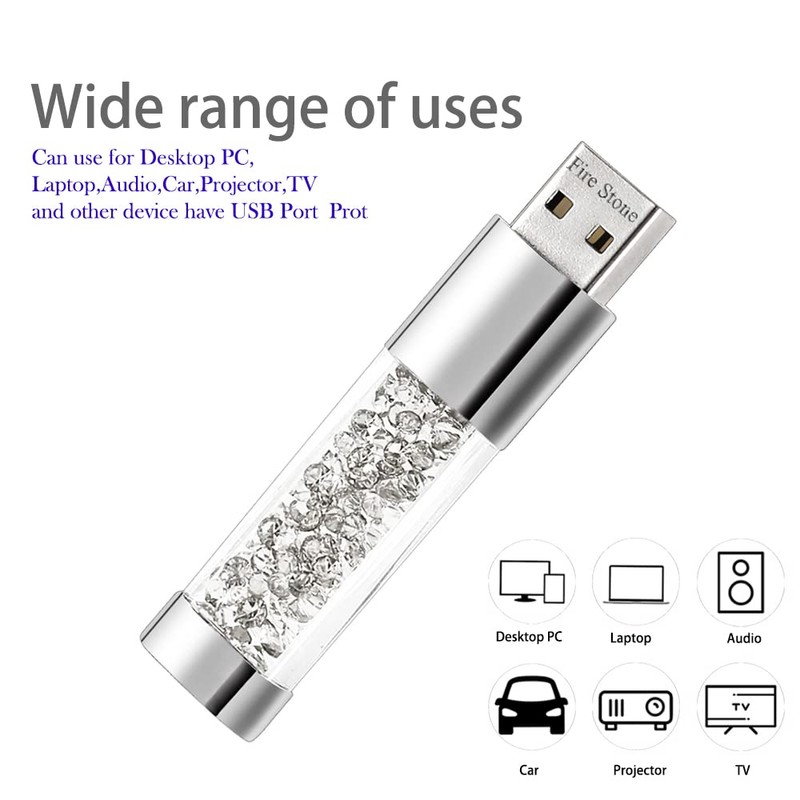 Lovely Diamond USB 2.0 Flash Drive Data Storage Memory Stick