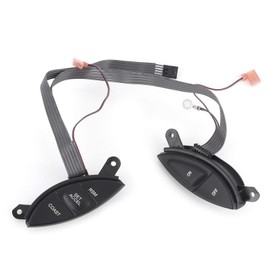 Qiilu Steering Wheel Speed Control Switch, Steering Wheel Cruise Control Switch, Cruise Control Switch Buttons, F87A-9D809-BA, Suitable for Explorer / F150 / Ranger