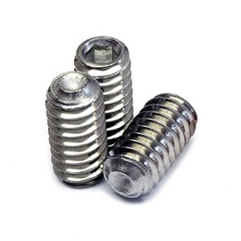 MonsterBolts - #4-40 x 5/8" Cup Point Set Screws, ASME B18.3, Stainless Steel, 10 Pack