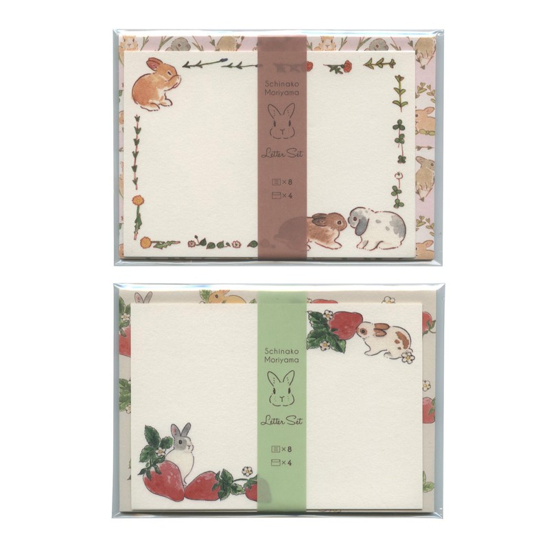 Shibuko Moriyama AHK-400 Letter Set / Flower Pattern