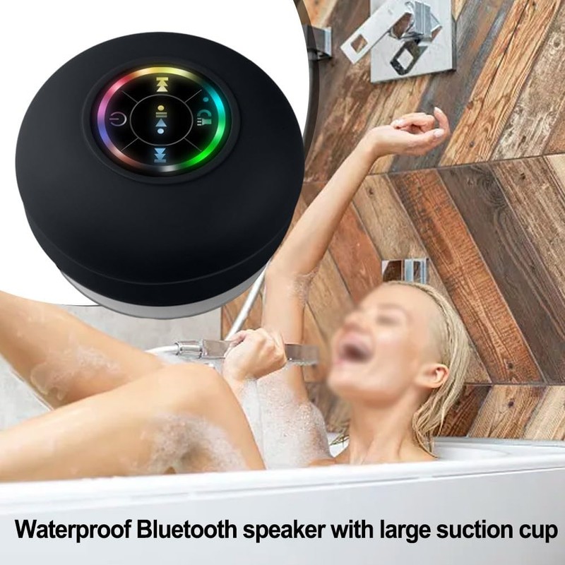 SPORTARC Bluetooth Speaker with Suction Cup, Waterproof and Splashproof, HD