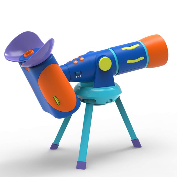 Educational Insights GeoSafari Jr. Talking Telescope Featuring Emily Calandrelli, Telescope For Kids With Real Built-In NASA Images & Audio, Interactive Learning, Ages 4+