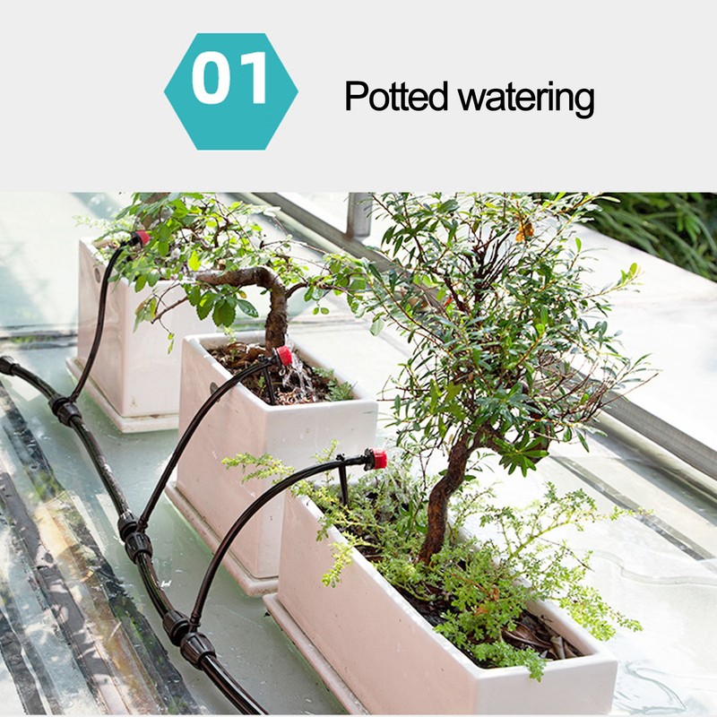 20M 4/7 Hose Garden Irrigation System Automatic Drip Irrigation Kit