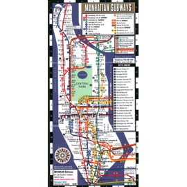 Streetwise Manhattan Bus Subway Map - Laminated Subway & Bus Map of Manhattan, New York (Michelin Streetwise Maps)