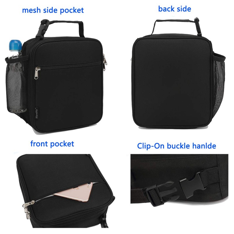 FlowFly Kids Lunch Box Insulated Soft Bag Mini Cooler Back