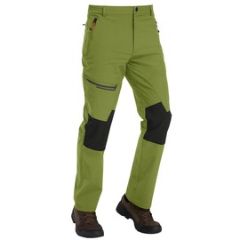 TACVASEN Ski Pants Men Water Resistant Snowboard Pants Windproof Fleece Lined Insulated Snow Cold Weather Warm Winter Hiking Work Green 40